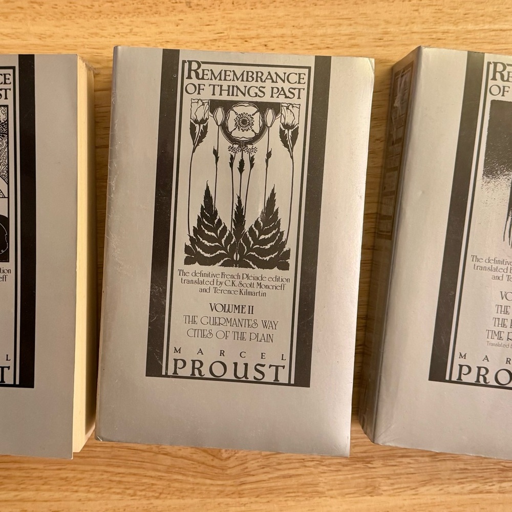 Marcel Proust Remembrance of Things Past 3 Vol Paperback - 2 in original wrap